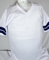 Roger Staubach Drew Pearson Autographed White Pro Style Jersey-Beckett W Holo *2