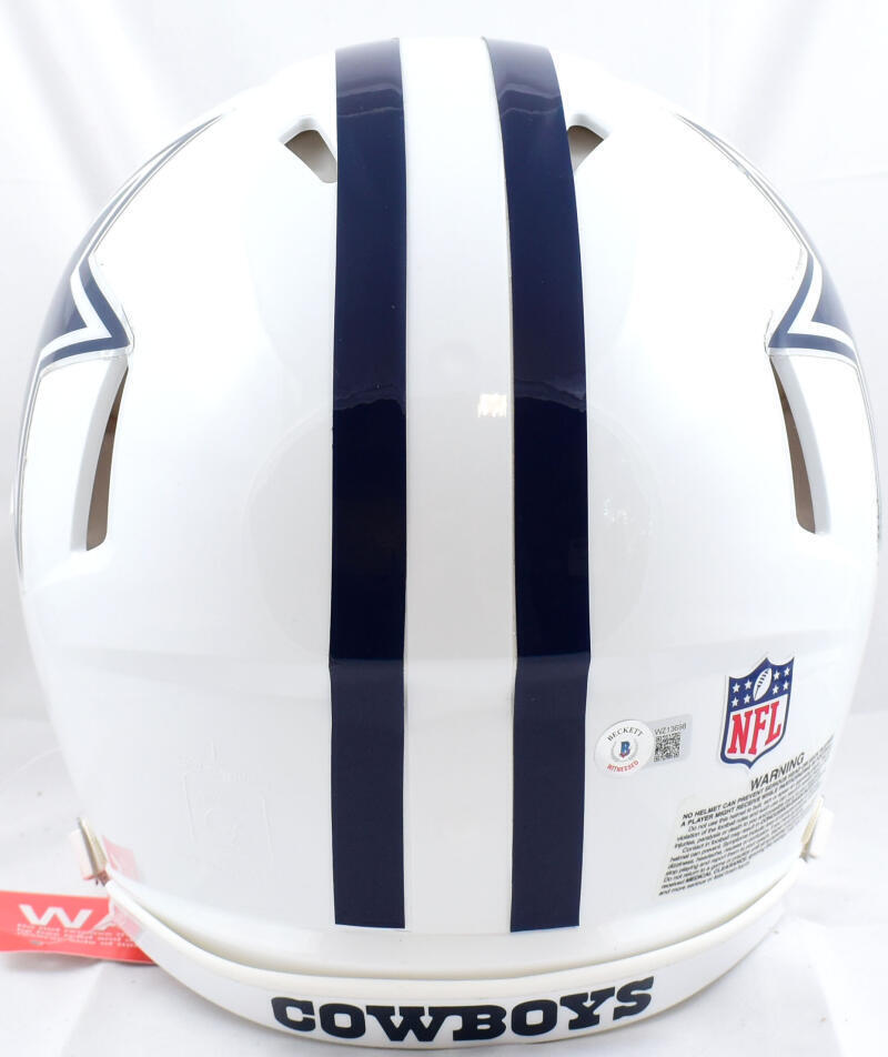 Dak Prescott Signed Cowboys F/S ALT 2002 Speed Authentic Helmet-Beckett W Holo
