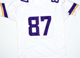 TJ Hockenson Autographed White Pro Style Jersey - Beckett W Hologram *Silver
