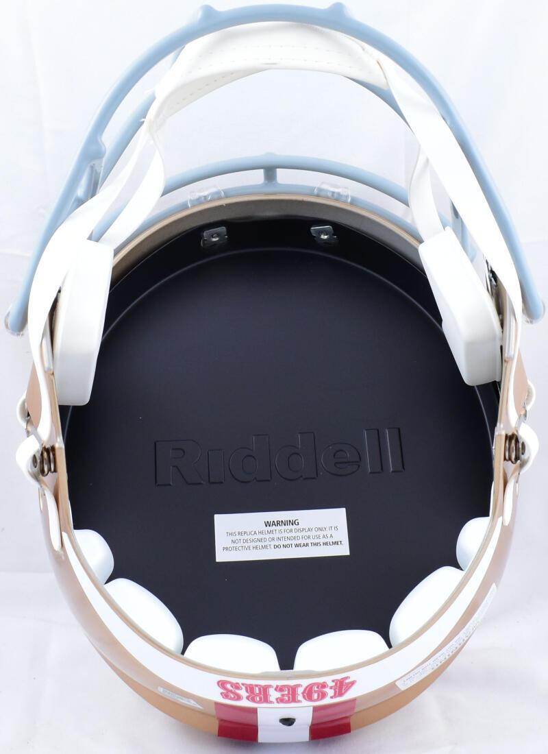 Joe Montana Autographed San Francisco 49ers F/S Speed Helmet - Fanatics *Black