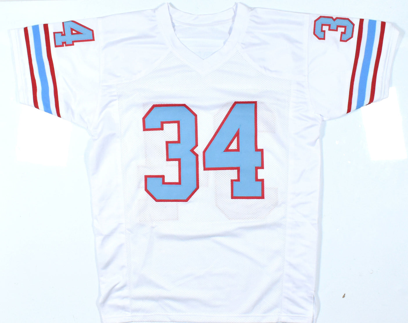 Earl Campbell Autographed White Pro Style Jersey- Beckett W Hologram *Black