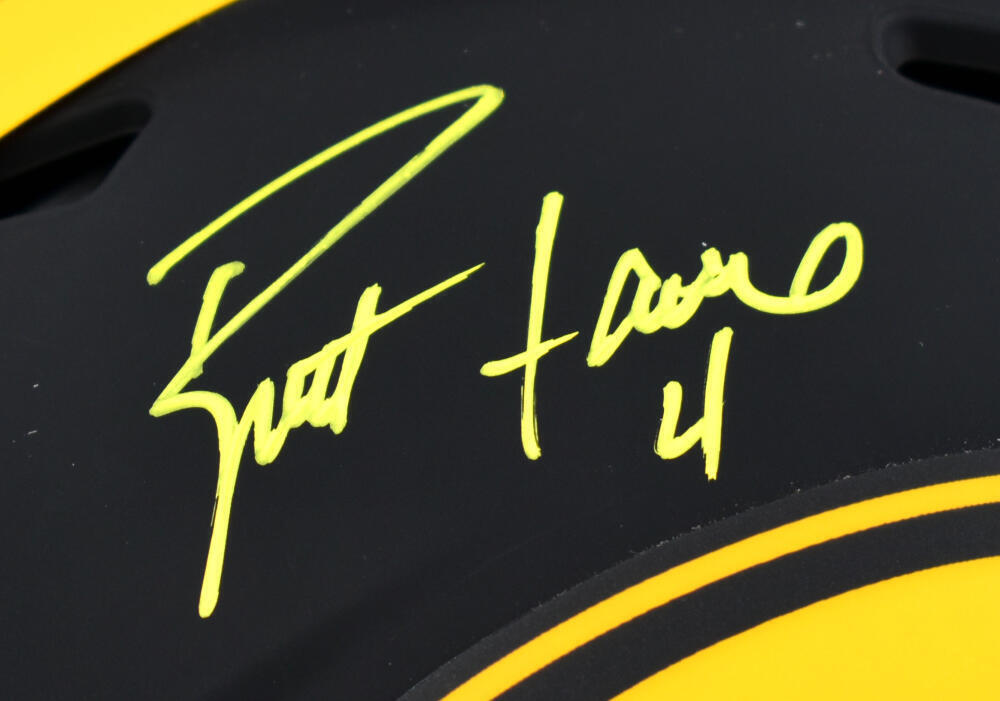 Brett Favre Autographed Packers F/S Eclipse Speed Authentic Helmet-Beckett Holo