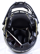 Emmitt Smith F/S Signed Cowboys Salute to Service Speed Auth. Helmet- Beckett W