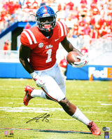 AJ Brown Autographed Ole Miss Rebels 16x20 Running Photo-Beckett W Hologram