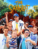 The Sandlot Autographed 11x14 Movie Photo w/7 Actors -Beckett W Hologram *Blue