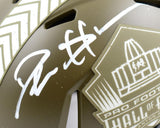 Deion Sanders Signed NFL HOF Salute to Service Speed Mini Helmet-Beckett W Holo