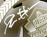 Deion Sanders Signed NFL HOF Salute to Service Speed Mini Helmet-Beckett W Holo