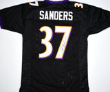 Deion Sanders Autographed Black Pro Style Jersey-Beckett W Hologram *Black
