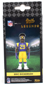 Eric Dickerson Signed Rams Funko Vinyl Gold Legends w/HOF, 2105 yds - Beckett W