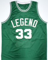 Larry Bird Autographed Green Pro Style STAT Jersey-Beckett W Hologram *Black *L8