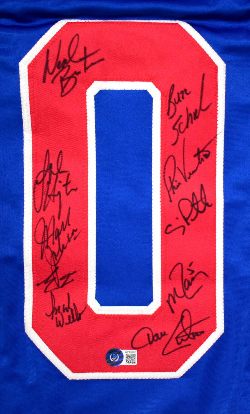 1980 Miracle On Ice Team USA Signed Blue Jersey W/19 Signatures- Beckett W Holo