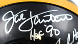 Ham / Lambert / Russell Autographed Steelers 63-76 Mini Helmet-Beckett W Holo