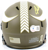 Jared Allen Signed Vikings Salute to Service Speed Mini Helmet-Beckett W Holo