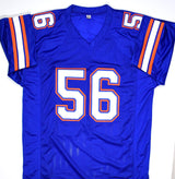Maurkice Pouncey Autographed Blue College Style Jersey- JSA W *Black