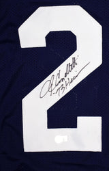 John Cappelletti Autographed Blue College Style Jersey w/Heisman- Beckett Holo