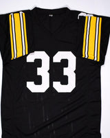 Merrill Hoge Autographed Black Pro Style Jersey- Beckett Hologram *Black