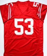 NaVorro Bowman Autographed Red Pro Style Jersey- Beckett W Hologram *Black