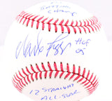 Wade Boggs Autographed Rawlings OML Baseball w/ 3 Stats-Beckett W Hologram *Blue