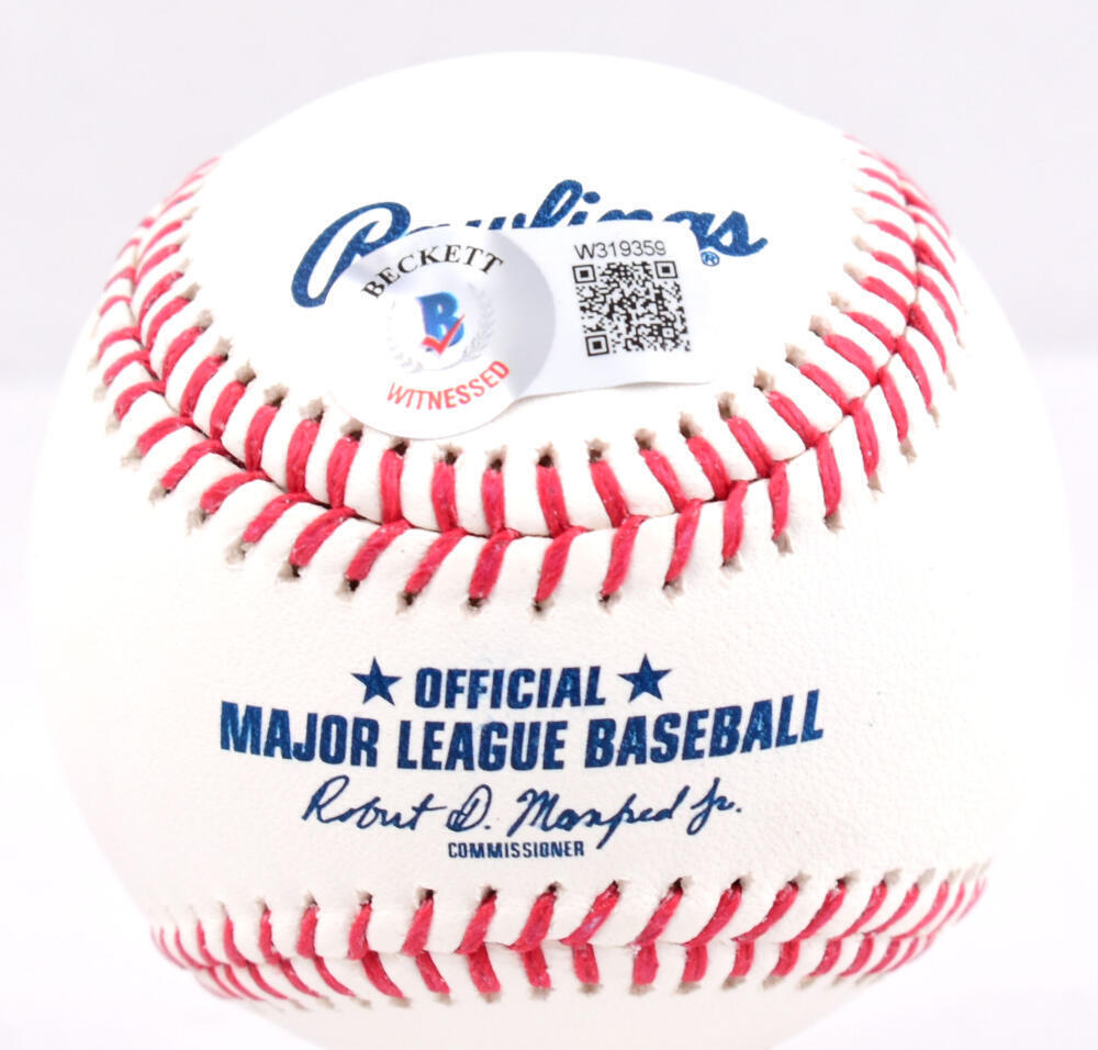 Hideki Matsui Autographed Rawlings OML Baseball- Beckett W Hologram *Blue