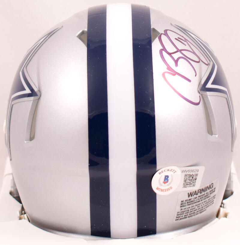 Cole Beasley Autographed Dallas Cowboys Speed Mini Helmet-Beckett W Hologram