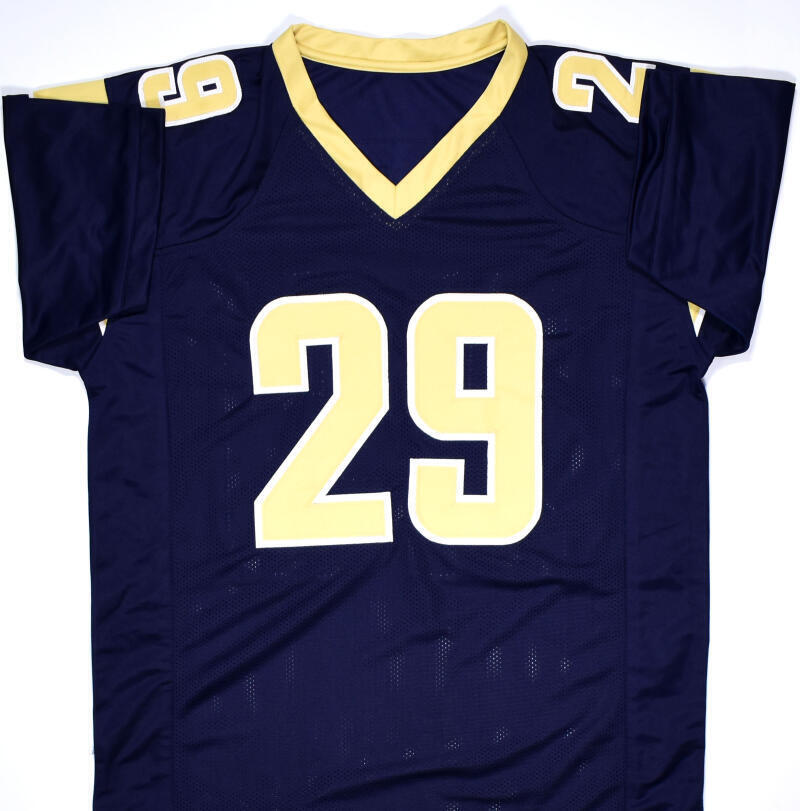 Eric Dickerson Autographed Blue Pro Style Jersey w/HOF-Beckett W Hologram *Black