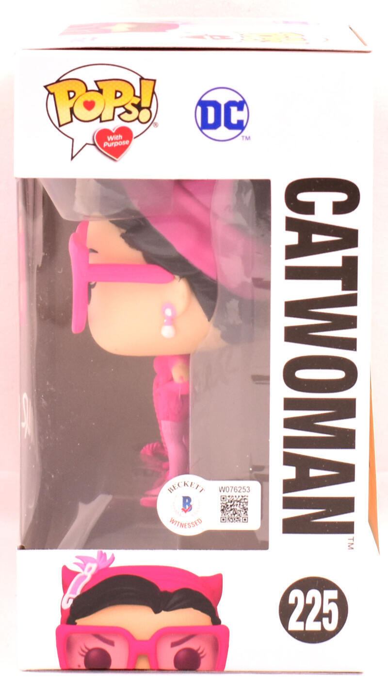Julie Newmar Autographed Catwoman Funko Pop Figurine #225- Beckett W Hologram