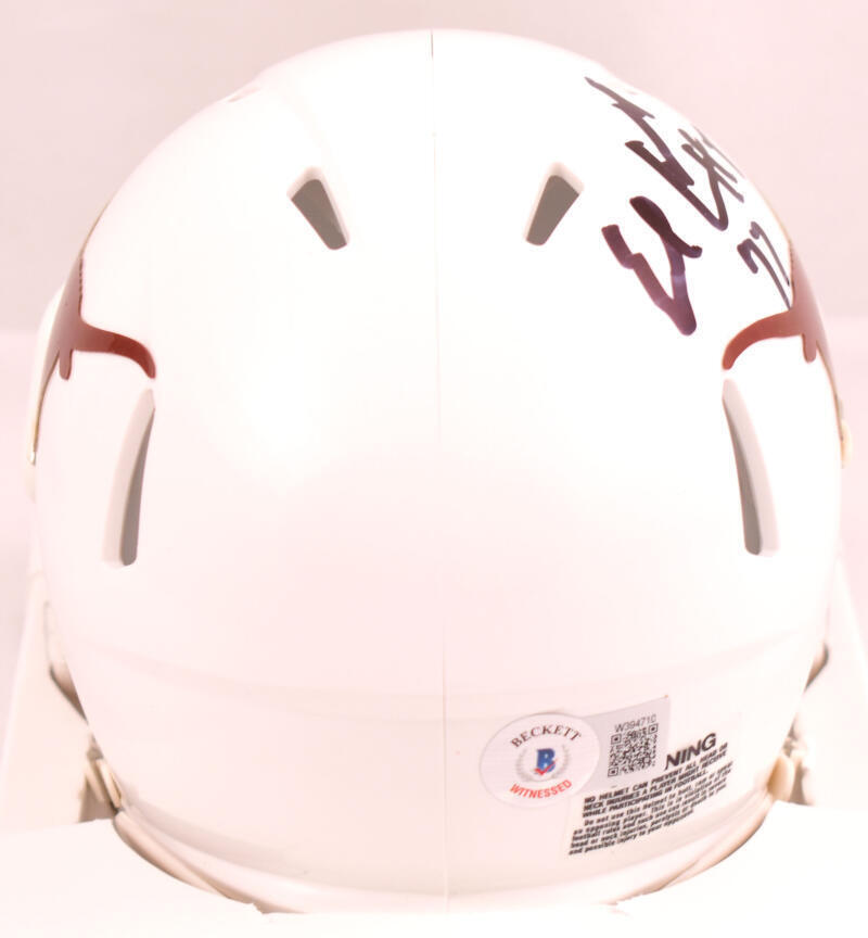Earl Campbell Autographed Texas Longhorns Speed Mini Helmet w/HT- Beckett W Holo