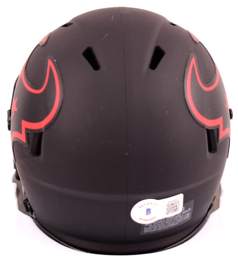 Christian Harris Autographed Texans Eclipse Speed Mini Helmet-Beckett W Hologram