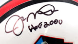 Joe Montana Autographed NFL HOF Mini Helmet w/HOF- Beckett Hologram *Black