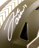 Josh Allen Signed Bills F/S Salute to Service SpeedFlex Authentic Helmet-BA W