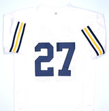 Joe Bellino Autographed White College Style Jersey W/Heisman- JSA W *Silver