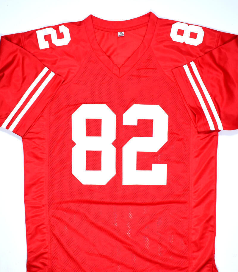John Taylor Autographed Red Pro Style Jersey - JSA W *Black