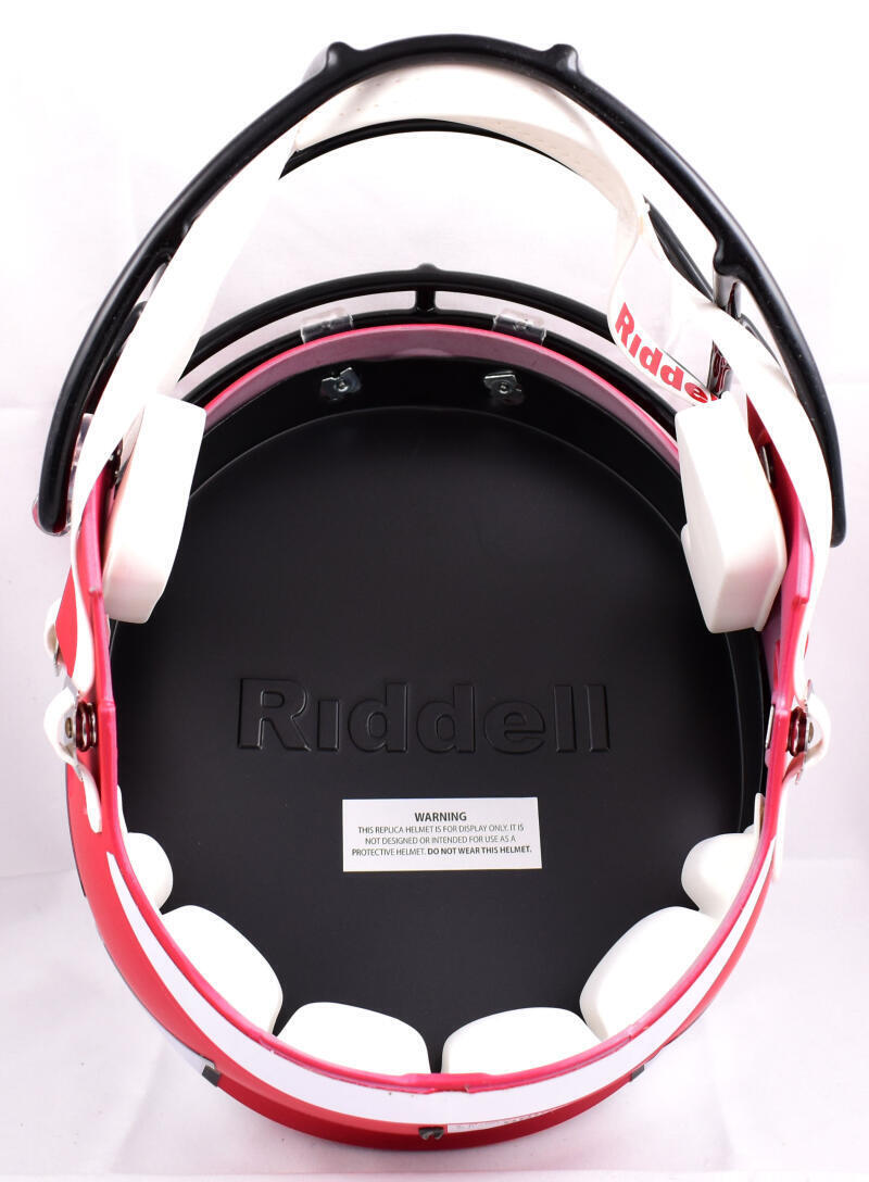 T.J. Watt Autographed Wisconsin Badgers Amp Speed F/S Helmet- Ba W Holo *Silver