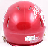 Adrian Peterson Signed Oklahoma Speed Mini Helmet W/Boomer Sooner-Beckett W Holo