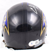 Ed Reed Autographed Baltimore Ravens Mini Helmet w/HOF - Beckett W Hologram