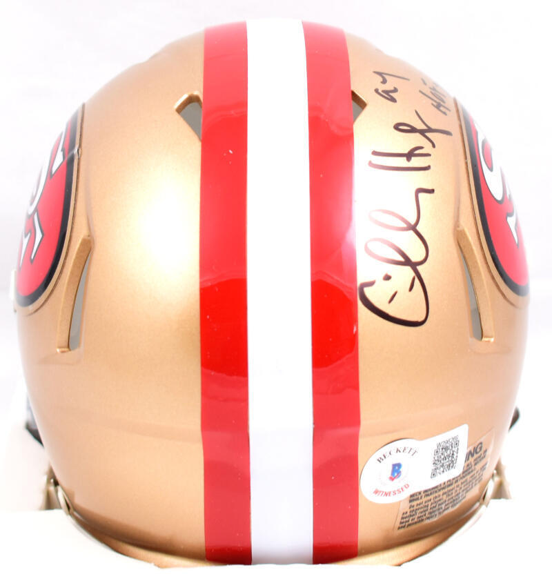 Charles Haley Autographed 49ers Speed Mini Helmet W/ HOF- Beckett W Hologram