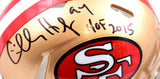 Charles Haley Autographed 49ers Speed Mini Helmet W/ HOF- Beckett W Hologram