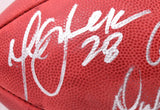 M. Faulk K. Warner D. Vermeil Autographed Wilson Duke Football-Beckett W Holo