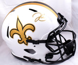 Derek Carr Autographed Saints F/S Lunar Speed Authentic Helmet-Beckett W Holo