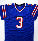 Damar Hamlin Autographed Blue Pro Style Jersey-Beckett W Hologram *Black