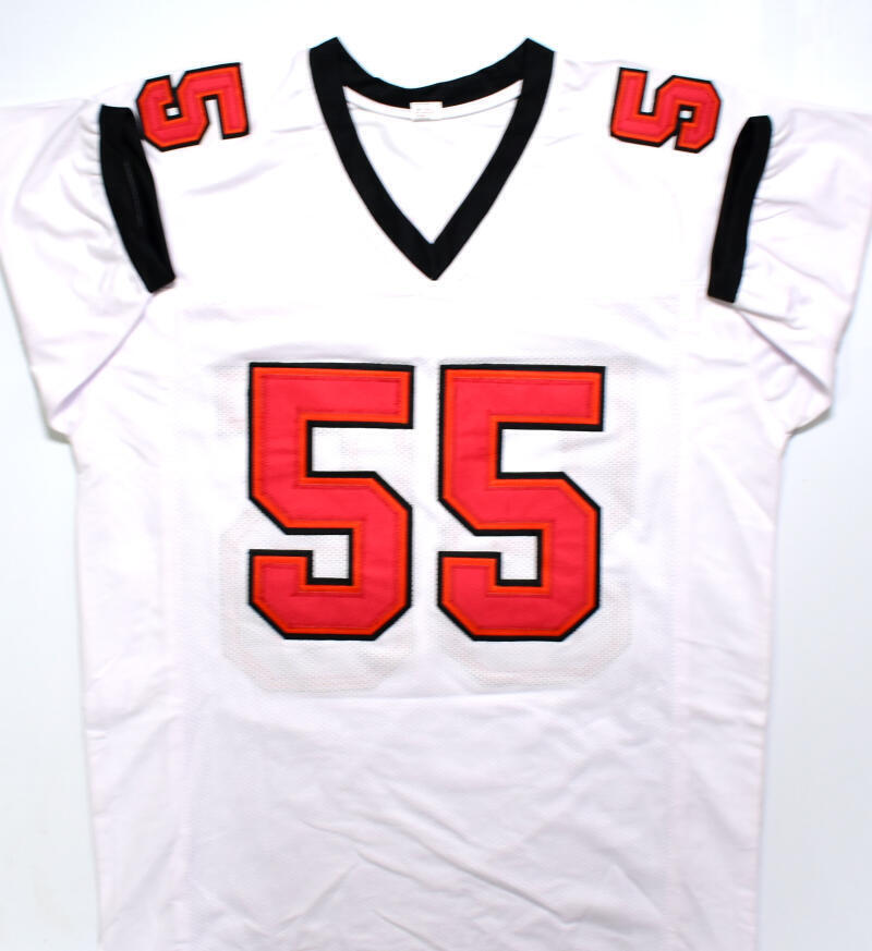 Derrick Brooks Autographed White Pro Style Jersey - Beckett W Hologram *Black