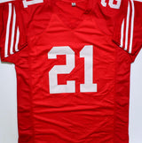 Frank Gore Autographed Red Pro Style Jersey-Beckett W Hologram *Black