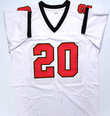 Ronde Barber Autographed White Pro Style Jersey - Beckett W Hologram *Black