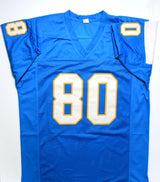 Kellen Winslow Autographed Light Blue Pro Style Jersey w/ HOF - Beckett W Holo