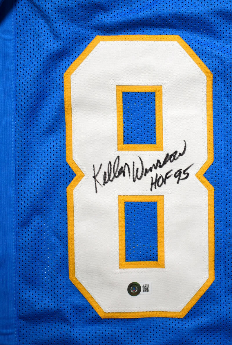 Kellen Winslow Autographed Light Blue Pro Style Jersey w/ HOF - Beckett W Holo