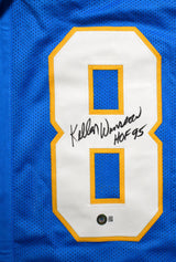 Kellen Winslow Autographed Light Blue Pro Style Jersey w/ HOF - Beckett W Holo