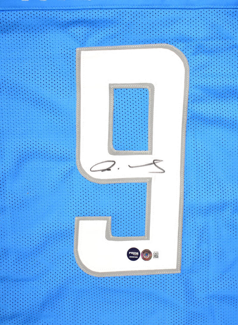 Jameson Williams Autographed Blue Pro Style Jersey- Beckett W Hologram *Black