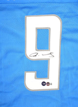 Jameson Williams Autographed Blue Pro Style Jersey- Beckett W Hologram *Black