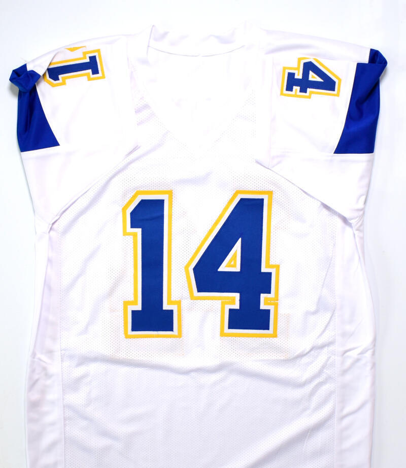 Dan Fouts Autographed White Pro Style Jersey- Beckett W Hologram *Silver