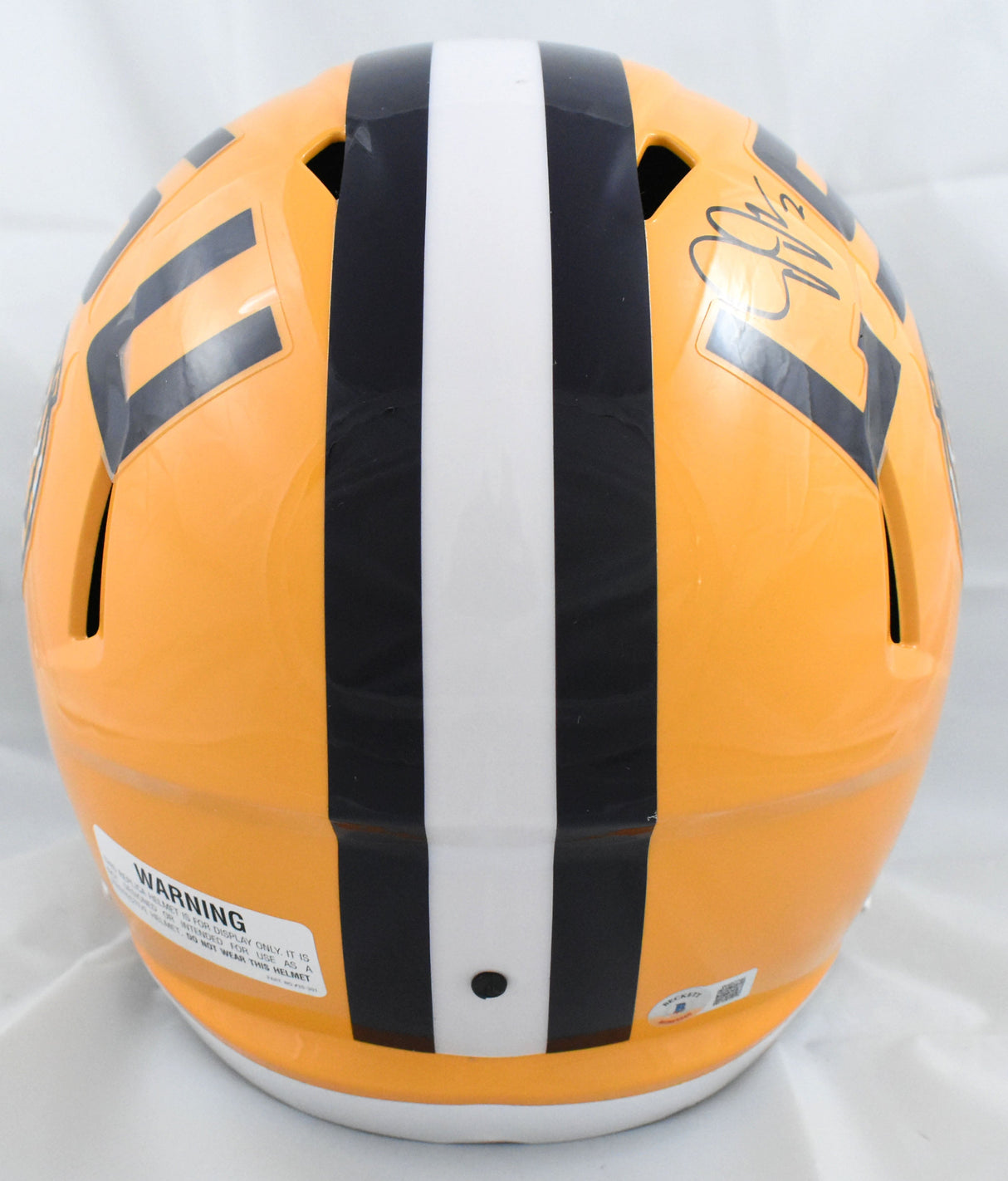 Justin Jefferson Autographed LSU Tigers F/S Speed Helmet - Beckett W Hologram